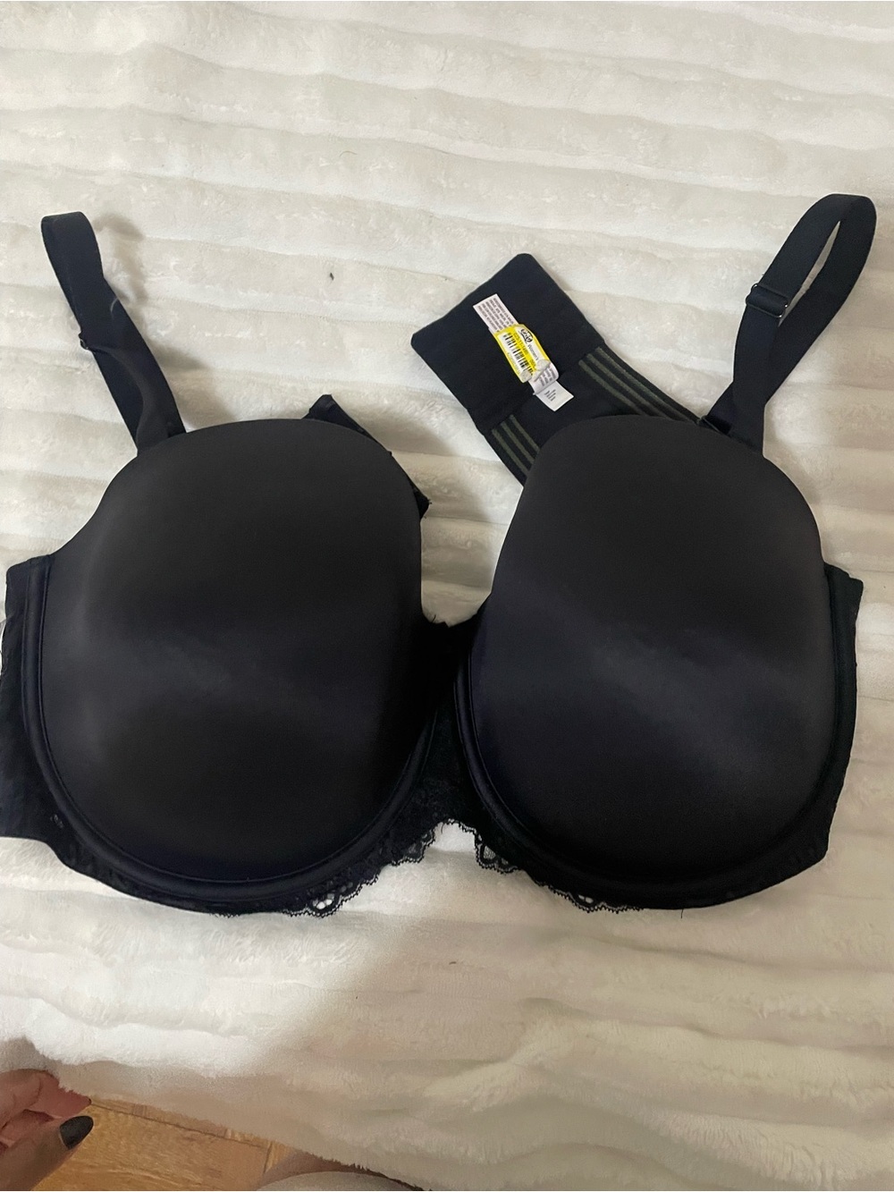 Auden Black Lace-Trim T-Shirt Bra - Women Intimates & Sleepwear